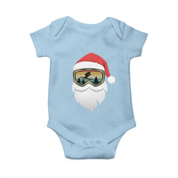 Funny Ski Christmas Winter Sport Skiing Santa Hat Baby Onesie - Wonder Print Shop