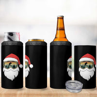 Funny Ski Christmas Winter Sport Skiing Santa Hat 4 in 1 Can Cooler Tumbler - Wonder Print Shop