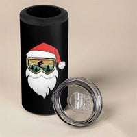 Funny Ski Christmas Winter Sport Skiing Santa Hat 4 in 1 Can Cooler Tumbler - Wonder Print Shop