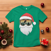 Funny Ski Christmas Winter Sport Skiing Santa Hat T Shirt - Wonder Print Shop