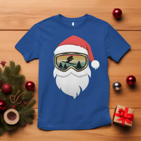 Funny Ski Christmas Winter Sport Skiing Santa Hat T Shirt - Wonder Print Shop