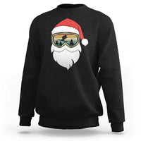 Funny Ski Christmas Winter Sport Skiing Santa Hat Sweatshirt - Wonder Print Shop
