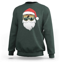 Funny Ski Christmas Winter Sport Skiing Santa Hat Sweatshirt - Wonder Print Shop