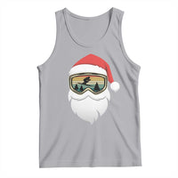 Funny Ski Christmas Winter Sport Skiing Santa Hat Tank Top - Wonder Print Shop