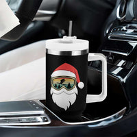 Funny Ski Christmas Winter Sport Skiing Santa Hat Tumbler With Handle - Wonder Print Shop