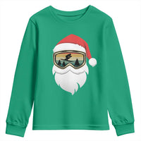 Funny Ski Christmas Winter Sport Skiing Santa Hat Youth Sweatshirt - Wonder Print Shop