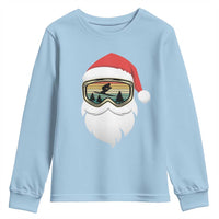 Funny Ski Christmas Winter Sport Skiing Santa Hat Youth Sweatshirt - Wonder Print Shop
