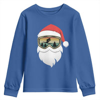 Funny Ski Christmas Winter Sport Skiing Santa Hat Youth Sweatshirt - Wonder Print Shop