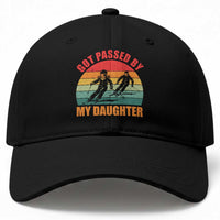 Funny Skiing Ski Dad Baseball Cap Got Passed By My Daughter Retro Vintage