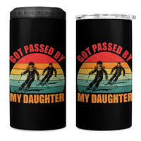 Funny Skiing Ski Dad 4 in 1 Can Cooler Tumbler Got Passed By My Daughter Retro Vintage - Wonder Print Shop
