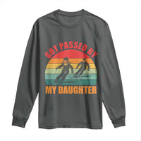 Funny Skiing Ski Dad Long Sleeve Shirt Got Passed By My Daughter Retro Vintage - Wonder Print Shop