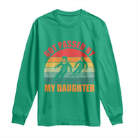 Funny Skiing Ski Dad Long Sleeve Shirt Got Passed By My Daughter Retro Vintage - Wonder Print Shop