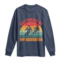 Funny Skiing Ski Dad Long Sleeve Shirt Got Passed By My Daughter Retro Vintage - Wonder Print Shop