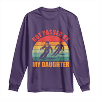 Funny Skiing Ski Dad Long Sleeve Shirt Got Passed By My Daughter Retro Vintage - Wonder Print Shop