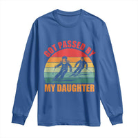 Funny Skiing Ski Dad Long Sleeve Shirt Got Passed By My Daughter Retro Vintage - Wonder Print Shop