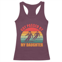 Funny Skiing Ski Dad Racerback Tank Top Got Passed By My Daughter Retro Vintage - Wonder Print Shop