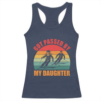 Funny Skiing Ski Dad Racerback Tank Top Got Passed By My Daughter Retro Vintage - Wonder Print Shop
