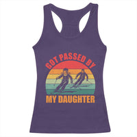 Funny Skiing Ski Dad Racerback Tank Top Got Passed By My Daughter Retro Vintage - Wonder Print Shop