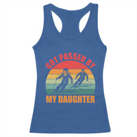 Funny Skiing Ski Dad Racerback Tank Top Got Passed By My Daughter Retro Vintage - Wonder Print Shop