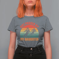 Funny Skiing Ski Dad T Shirt For Women Got Passed By My Daughter Retro Vintage - Wonder Print Shop