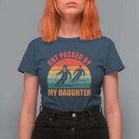 Funny Skiing Ski Dad T Shirt For Women Got Passed By My Daughter Retro Vintage - Wonder Print Shop