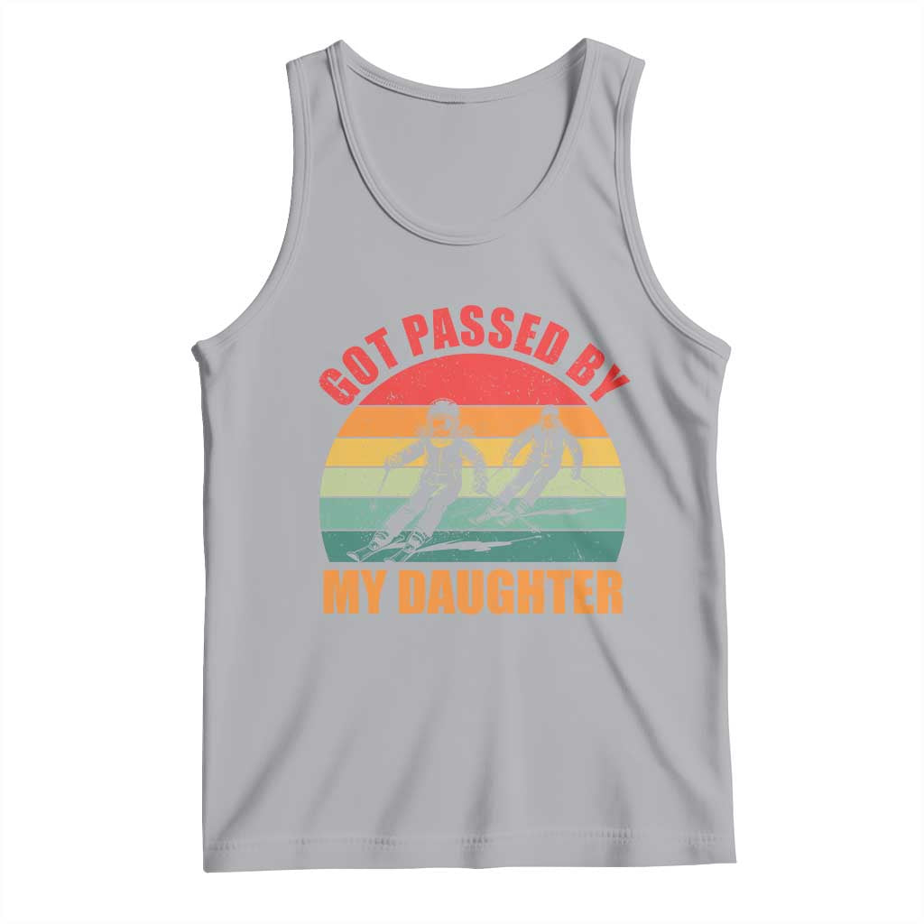 Funny Skiing Ski Dad Tank Top Got Passed By My Daughter Retro Vintage - Wonder Print Shop