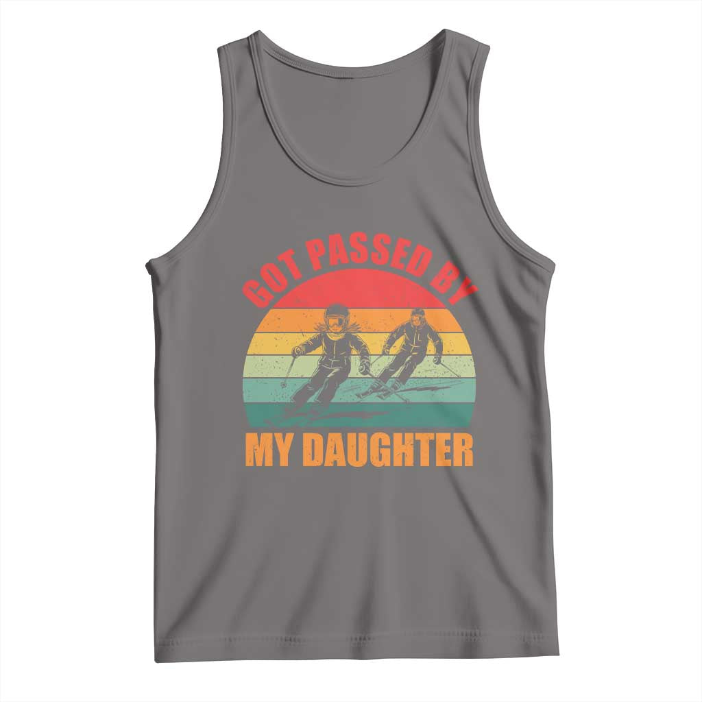 Funny Skiing Ski Dad Tank Top Got Passed By My Daughter Retro Vintage - Wonder Print Shop