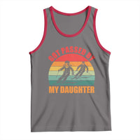 Funny Skiing Ski Dad Tank Top Got Passed By My Daughter Retro Vintage - Wonder Print Shop