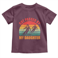 Funny Skiing Ski Dad Toddler T Shirt Got Passed By My Daughter Retro Vintage - Wonder Print Shop