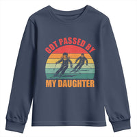 Funny Skiing Ski Dad Youth Sweatshirt Got Passed By My Daughter Retro Vintage - Wonder Print Shop