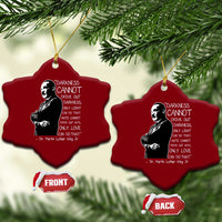 Martin Luther King Quote Ceramic Ornament Darkness Cannot Drive Out Darkness Black History Month