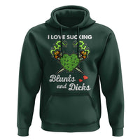 Funny Valentine's Day Weed Cannabis Marijuana Hoodie I Love Sucking Blunts And Dicks