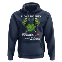 Funny Valentine's Day Weed Cannabis Marijuana Hoodie I Love Sucking Blunts And Dicks