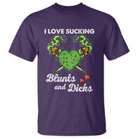 Funny Valentine's Day Weed Cannabis Marijuana T Shirt I Love Sucking Blunts And Dicks