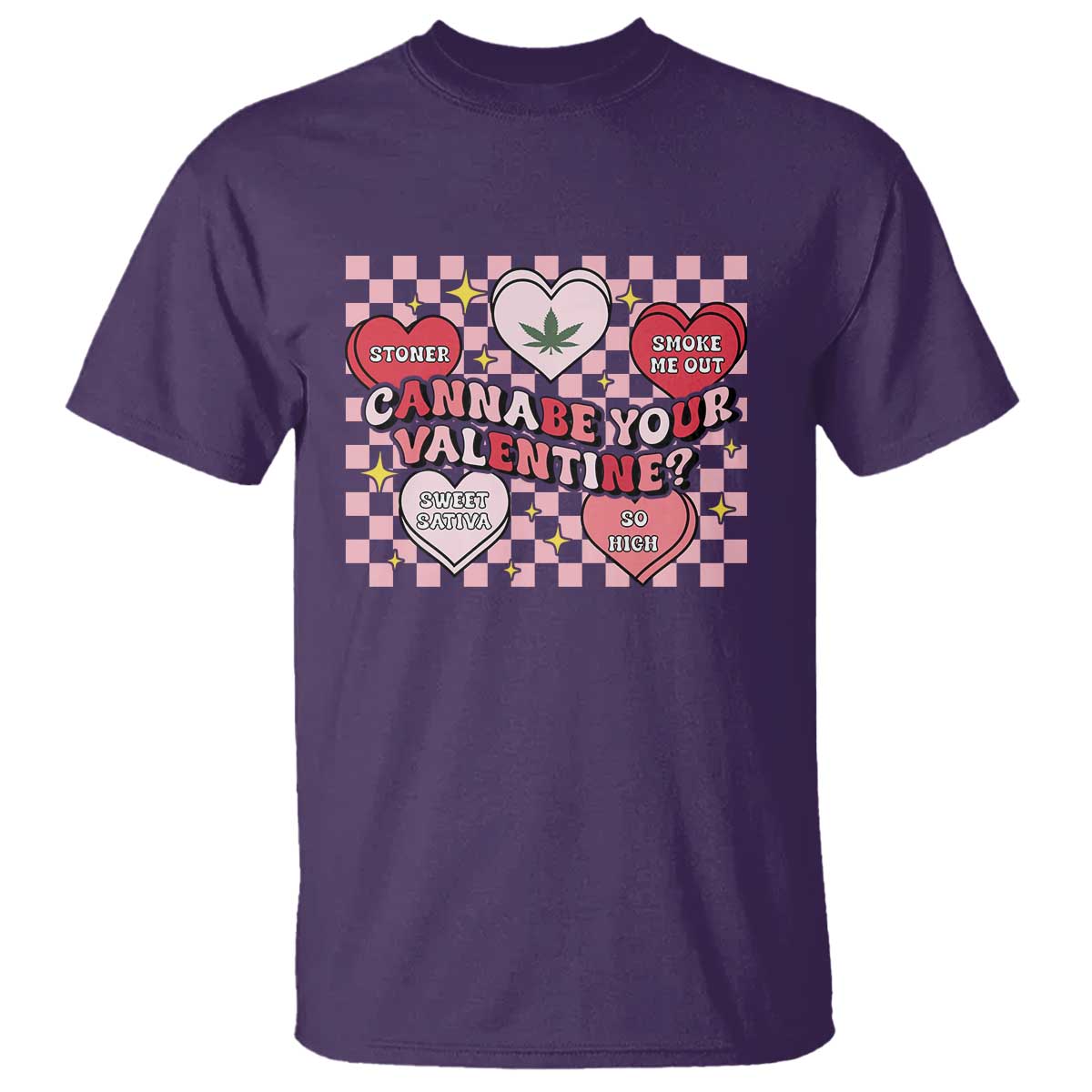 Funny Valentine's Day Weed Cannabis Marijuana T Shirt Cannabe Your Valentine Heart