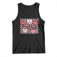 Funny Valentine's Day Weed Cannabis Marijuana Tank Top Cannabe Your Valentine Heart