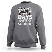 Funny 101 Days Of School Dalmatian Dog Sweatshirt 100th Day Of School