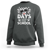 Funny 101 Days Of School Dalmatian Dog Sweatshirt 100th Day Of School