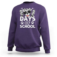 Funny 101 Days Of School Dalmatian Dog Sweatshirt 100th Day Of School