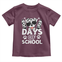 Funny 101 Days Of School Dalmatian Dog Toddler T Shirt 100th Day Of School
