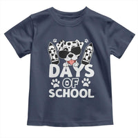 Funny 101 Days Of School Dalmatian Dog Toddler T Shirt 100th Day Of School