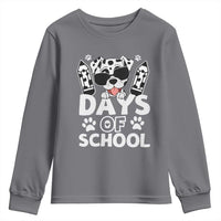 Funny 101 Days Of School Dalmatian Dog Youth Sweatshirt 100th Day Of School