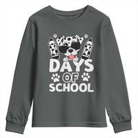 Funny 101 Days Of School Dalmatian Dog Youth Sweatshirt 100th Day Of School