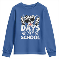 Funny 101 Days Of School Dalmatian Dog Youth Sweatshirt 100th Day Of School