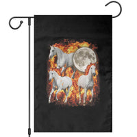 3 Fire Horses Moon Equestrian Garden Flag Year Of The Fire Horse Joke