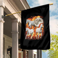 3 Fire Horses Moon Equestrian Garden Flag Year Of The Fire Horse Joke