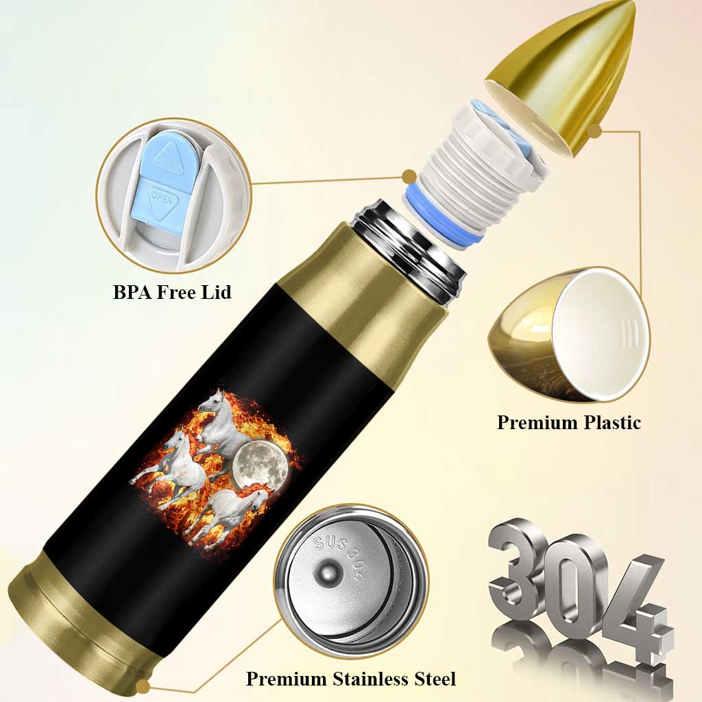 3 Fire Horses Moon Equestrian Bullet Tumbler Year Of The Fire Horse Joke