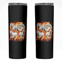 3 Fire Horses Moon Equestrian Skinny Tumbler Year Of The Fire Horse Joke