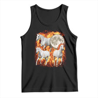3 Fire Horses Moon Equestrian Tank Top Year Of The Fire Horse Joke