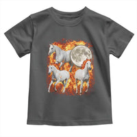 3 Fire Horses Moon Equestrian Toddler T Shirt Year Of The Fire Horse Joke